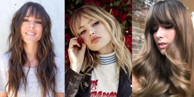 Trendy dámske účesy 2019: dlhé vlasy hippie