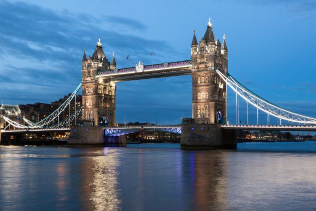 krásny most: Tower Bridge, London