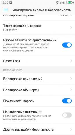 zamknúť obrazovku na Android. smart Lock