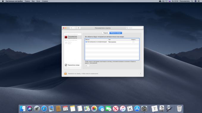 Voľba automaticky stiahnuté aplikácie na Mac