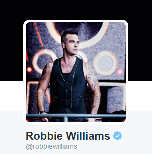 Robbie Williams Twitter účet autentický