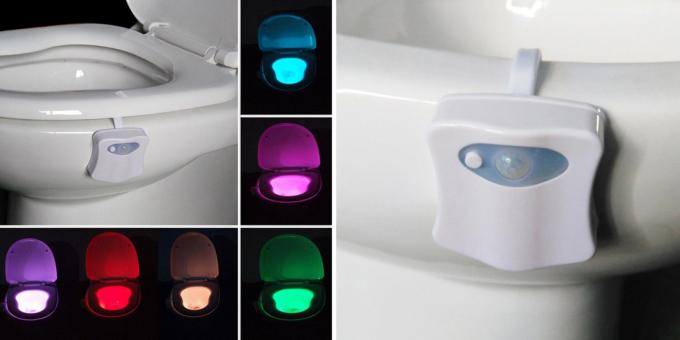 Farebné svetlá pre záchodovej misy