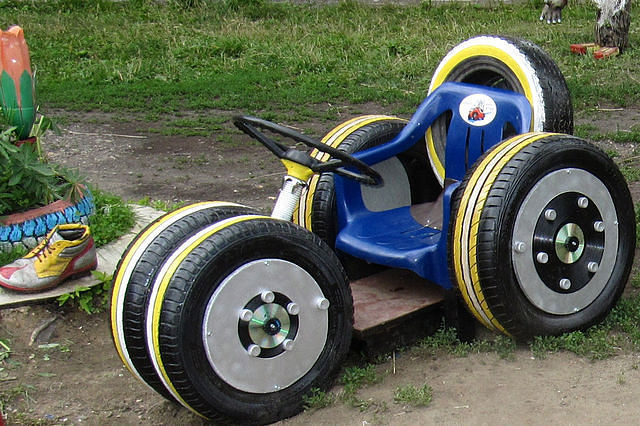 Motocykel pneumatík pre detské ihriská