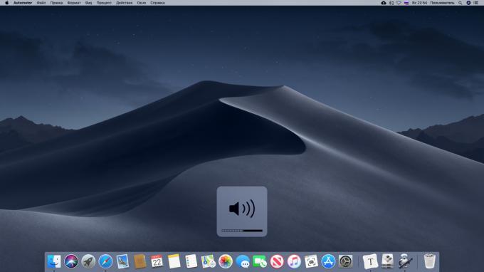 Nastavenie tenký ovládanie hlasitosti na počítači Mac