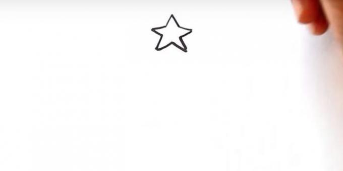 nakresliť hviezdu