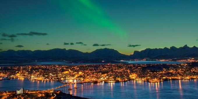 Obyvatelia mesta Tromsø je veľmi zriedka trpia sezónne depresie, cez noc za oknom 