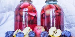 Ako sa pripraviť kompót z jabĺk na zimu: 7 recepty a 7 tajomstvo