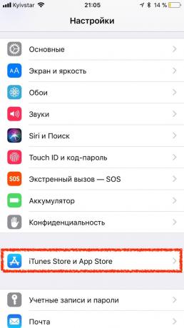App Store v iOS 11: Nastavenie