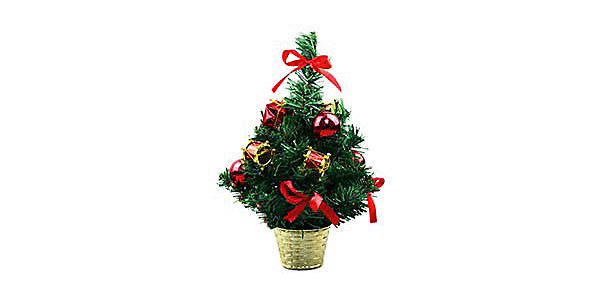 Vianočné ozdoby: malý vianočný strom
