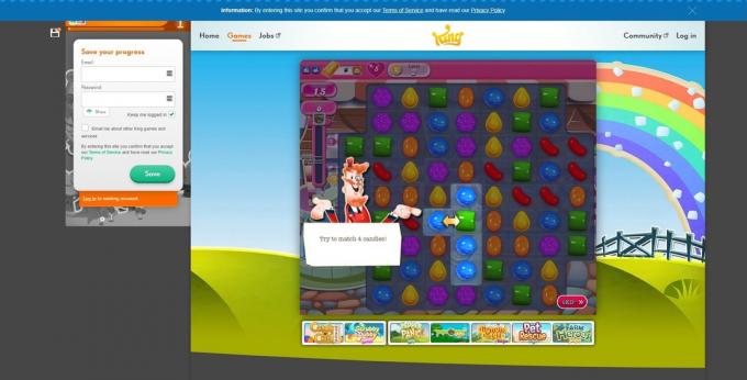 Logické hry online: Candy Crush Saga