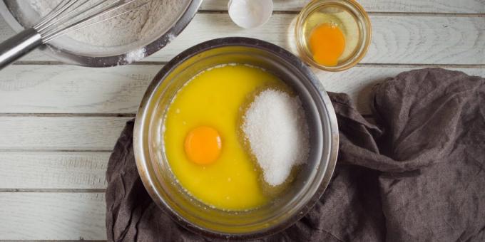 suchár bary: vajcia a cukor