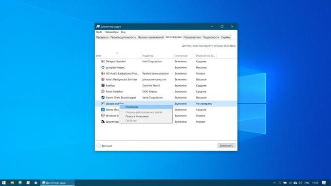 Konfigurácia systému Windows 10: Zakázať zbytočné autostart aplikácií