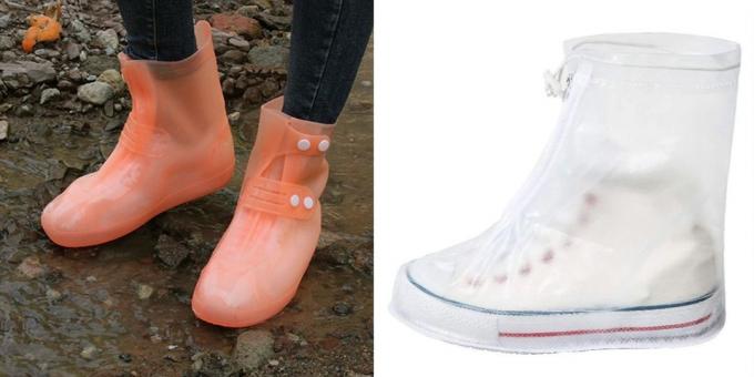 Plastové kryty na topánky pre daždivé počasie