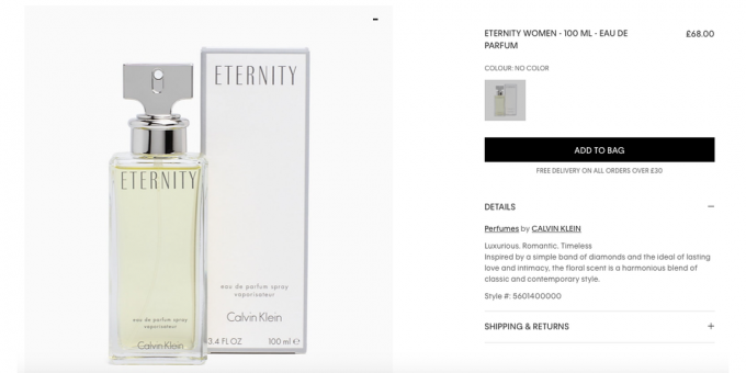 Mainbox: parfumy Calvin Klein Eternity