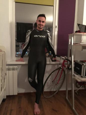 Nová wetsuit šťastný ako slon