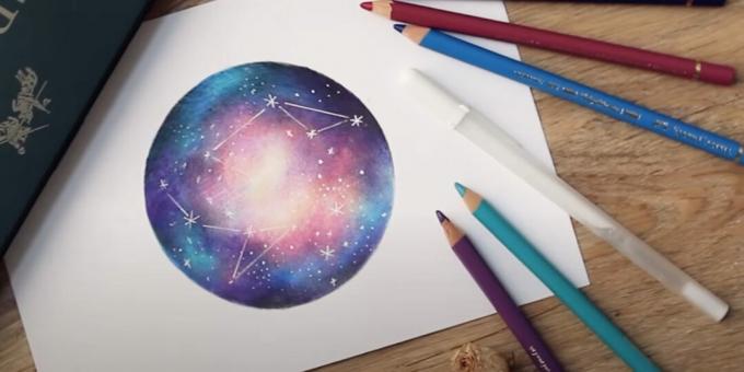 Kreslenie priestoru farebnými ceruzkami