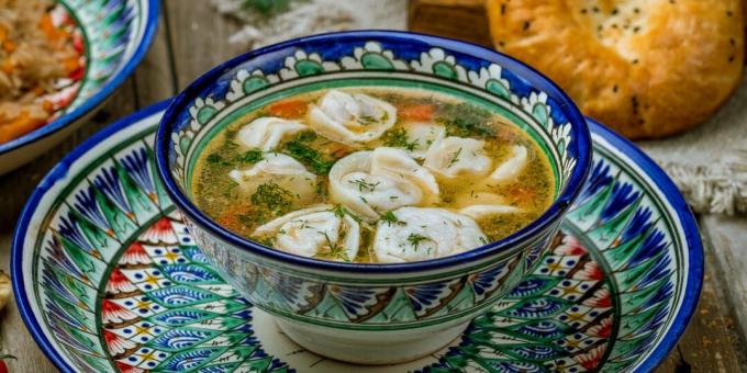 Chuchvara - uzbecká polievka s knedľou