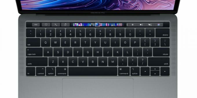 Dotykový panel v MacBooku Pro 13 ″