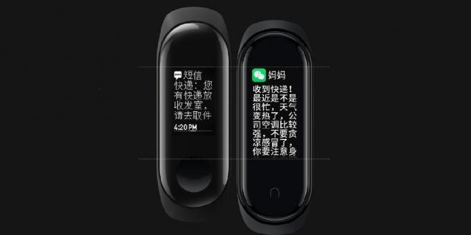 Porovnávať Display Xiaomi Mi Pásmo 3 a Mi Pásmo 4