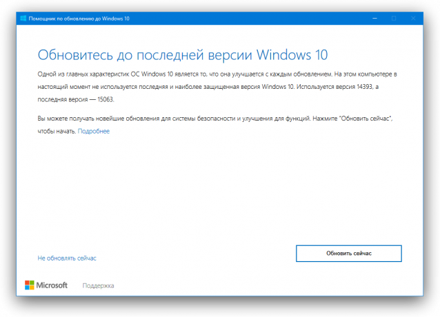 obrazovka Windows 10 Tvorcovia Aktualizácia