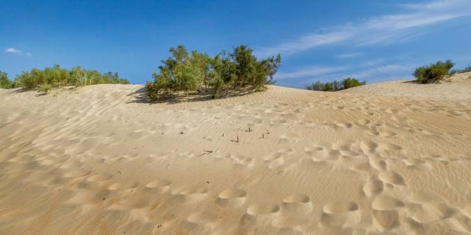 Atrakcie Anapa: piesočné duny v Dzhemete