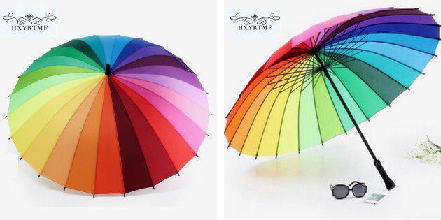 viacfarebný dáždnik