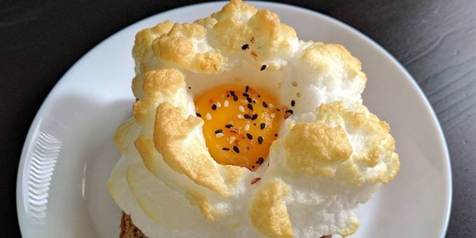 Recepty z vajec: žĺtky na "cloud"