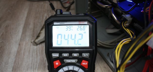 Multimeter ADM 30: Meranie hluku