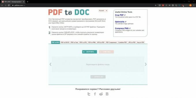 Ako prevádzať PDF na Word súbor online