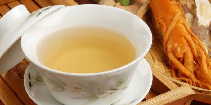 Zdravé nápoje pred spaním: čaj z indického ženšenu