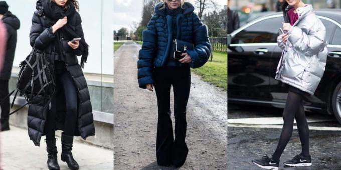 Fashion 2018/2019: Snímky s objemnými vatové bundy