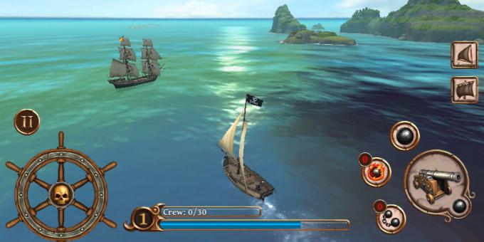 Hra o pirátoch: Ships Battle: Age of Pirates