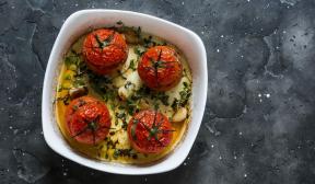 Plnené paradajky s mletým jahňacím mäsom