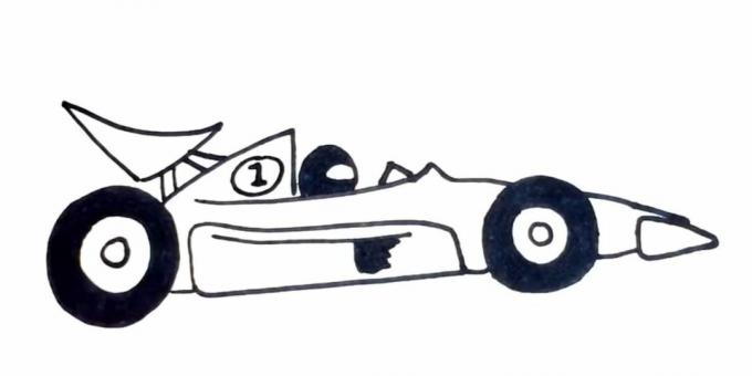 Ako nakresliť závodné auto