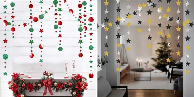 Produkty s aliexpress, ktorý pomôže vytvoriť vianočnú náladu: Paper Garland