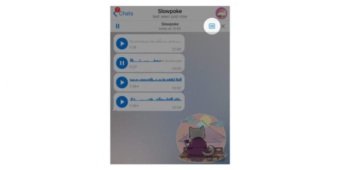 Telegram verzia: zrýchlenie hlasových správ