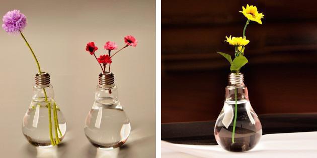 Váza v tvare žiaroviek