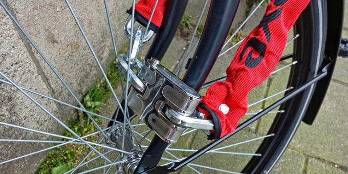 Ako sa chrániť vaše bicykel. zámok reťaze 