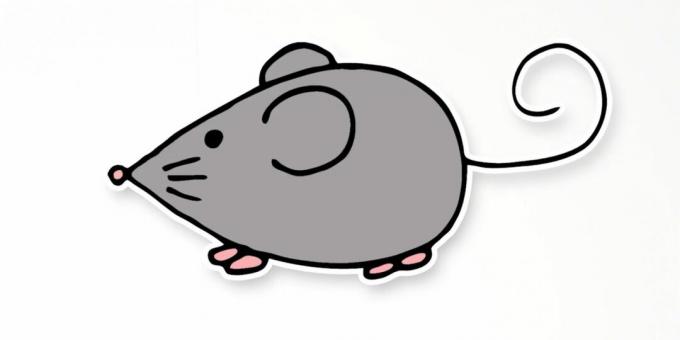 Ako nakresliť jednoduchú myš 