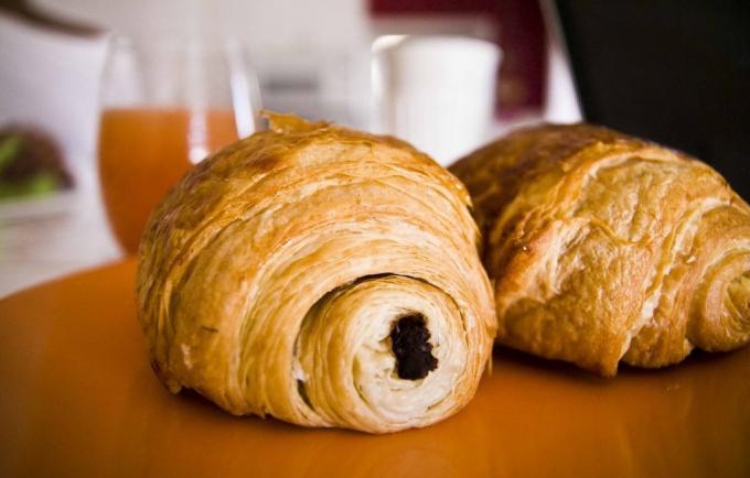 Croissanty s čokoládou