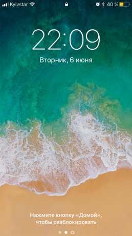 iOS 11: Obrazovka zámok