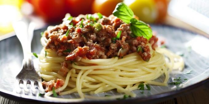 Cestoviny recepty: špagety bolognese