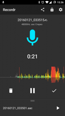 Recordr pre Android - kvalitný diktafón s plnou možnosťou ovládania