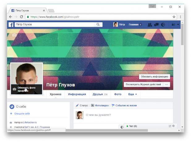 Ako dať fotku dočasný profil na Facebooku