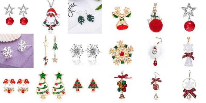 Výrobky s aliexpress vytvoriť novoročné nálady: Šperky, náušnice, prívesky