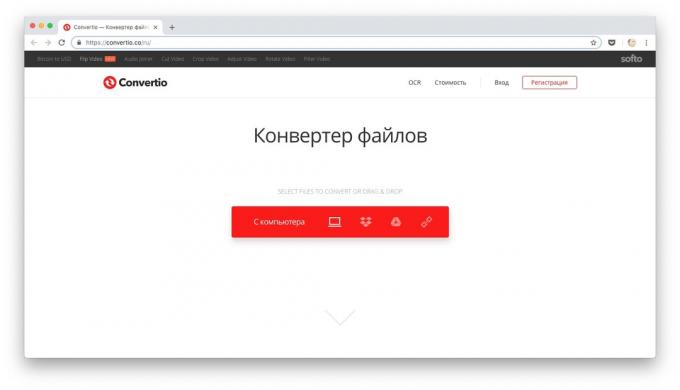 Online prevodníky: Convertio