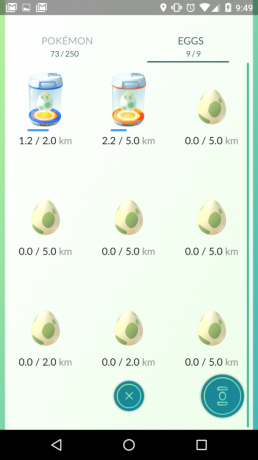 Pokémon Go vajcia