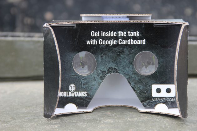 Google kartón pri príležitosti Bovingtonskogo tankfesta 2015