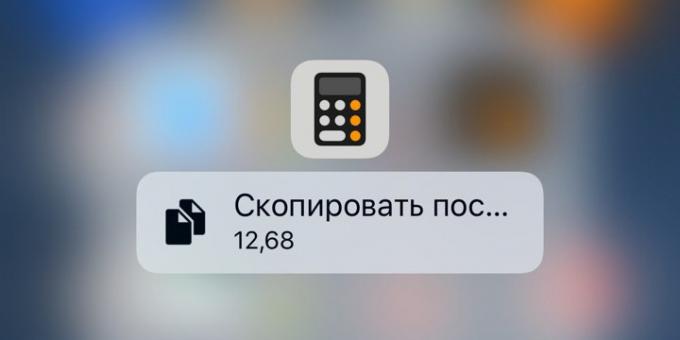 iPhone kalkulačka na multitasking obrazovke
