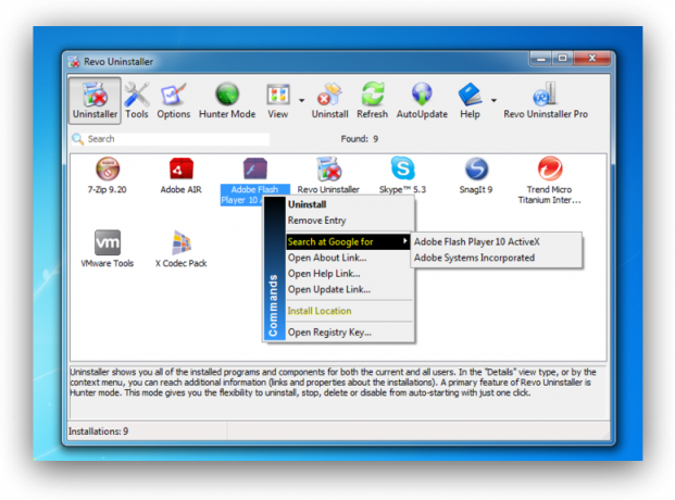 Bezplatný program pre Windows: Revo Uninstaller 